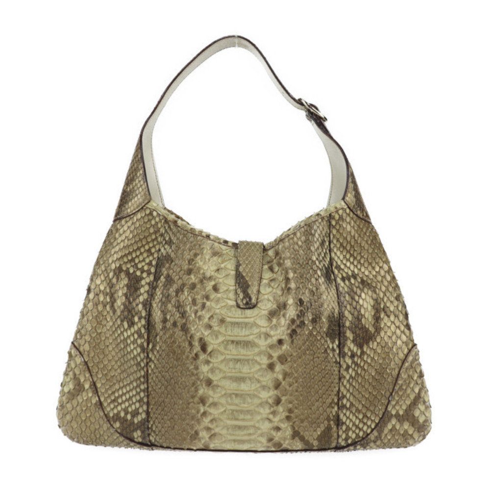 Gucci Jackie Shoulder Bag Gold Python - image 3